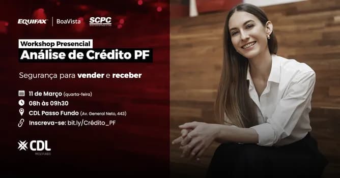 Imagem do WORKSHOP DE ANÁLISE DE CRÉDITO PF