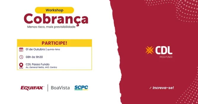 Imagem do WORKSHOP DE COBRANÇA