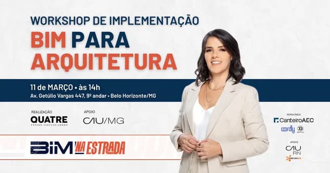 Imagem do Workshop de Implementação BIM para Arquitetura