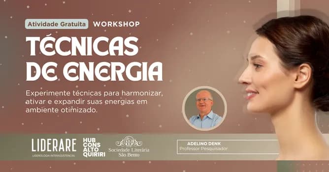 Imagem do Workshop Gratuito: Técnicas de Energia