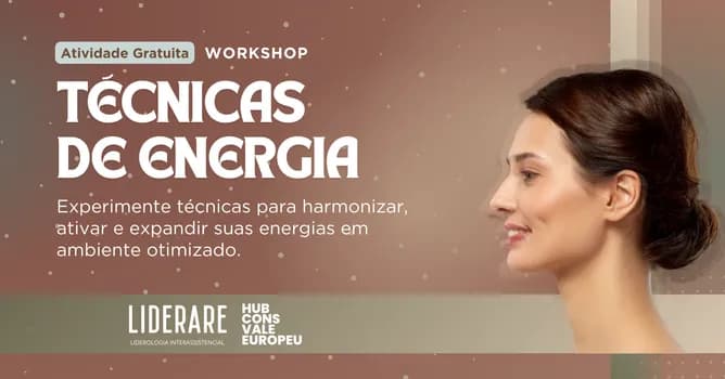 Imagem do Workshop Gratuito: Técnicas de Energia