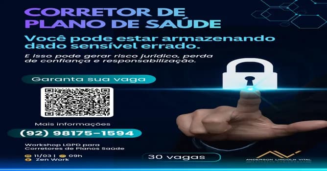 Imagem do Workshop LGPD - corretores de saúde