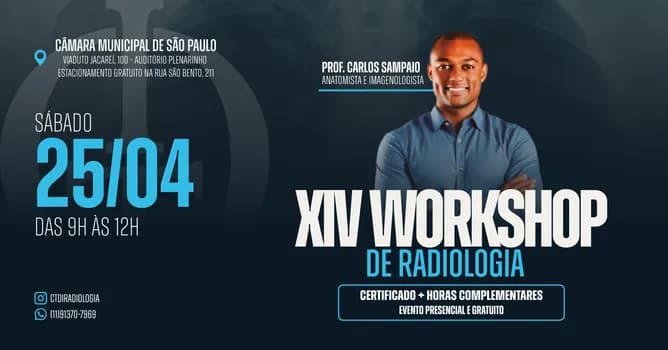 Imagem do XIV WORKSHOP DE RADIOLOGIA  (PRESENCIAL) 