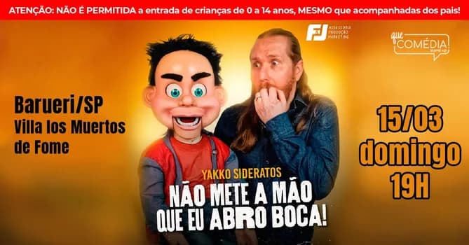 Imagem do YAKKO SIDERATOS em BARUERI - Show de Comédia