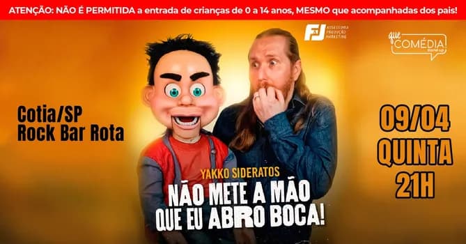 Imagem do YAKKO SIDERATOS em COTIA - Show de Comédia