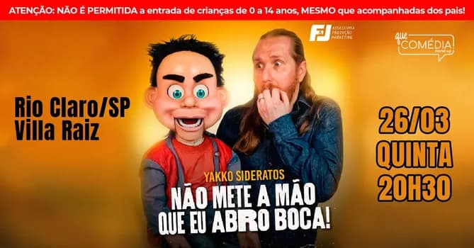 Imagem do YAKKO SIDERATOS em RIO CLARO - Show de comédia