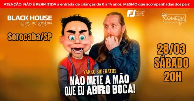 Imagem do YAKKO SIDERATOS em SOROCABA - Show de comédia
