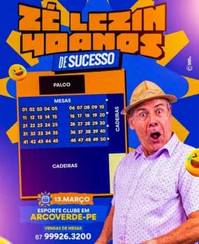 Imagem do ZÉ LEZIN 40 ANOS DE SUCESSO - ARCOVERDE