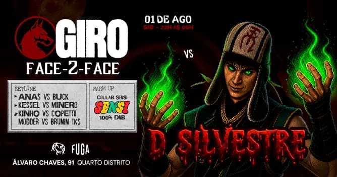 Imagem do 01.08 | GIRO: FACE2FACE vs D.SILVESTRE no FUGA