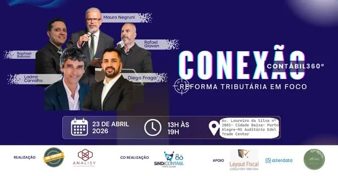 Imagem do 1º CONEXÃO CONTÁBIL 360º: REFORMA TRIBUTÁRIA EM FOCO