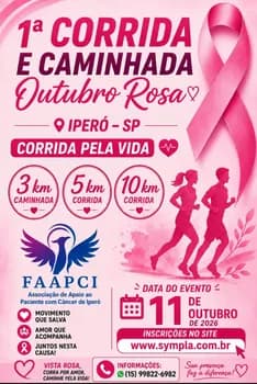 Imagem do 1ª CORRIDA E CAMINHADA OUTUBRO ROSA - IPERÓ SP