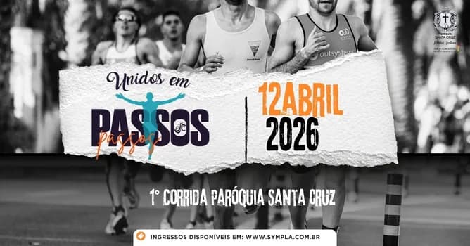 Imagem do 1ª Corrida Paróquia Santa Cruz - Unidos em Passos 2026