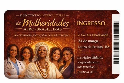 Imagem do 1º Encontro Intercultural de Mulheridades Afro-brasileiras| Rumo a 100 mulheres