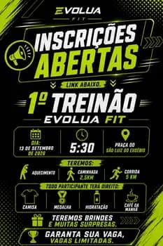 1 treinão Evolua Fit em Eusébio