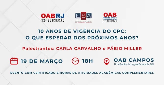 Imagem do 10 anos de vigência do CPC: O que esperar dos próximos anos?
