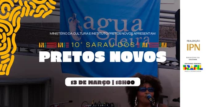 Imagem do 10º Sarau Pretos Novos e Oficina Gastronômica Afro-brasileira