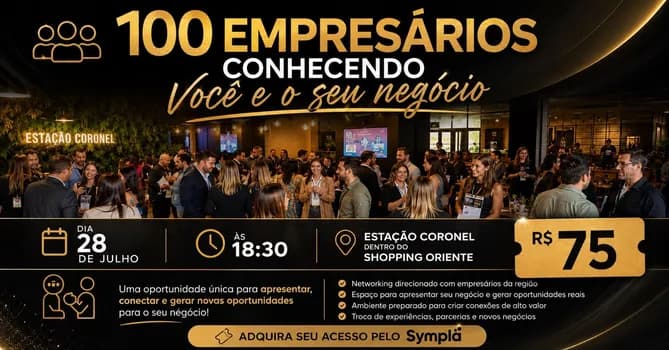 Imagem do 100 Empresários conhecendo você e o seu negócio