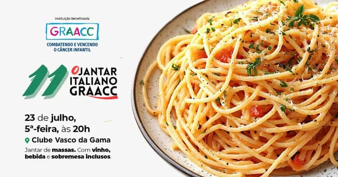 Imagem do 11º Jantar Italiano do GRAACC em Santos - 2026