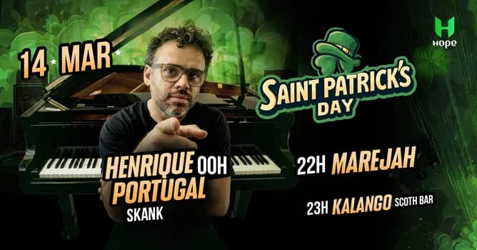 Imagem do 14/03 - Henrique Portugal (Skank) Saint Patrick’s Day