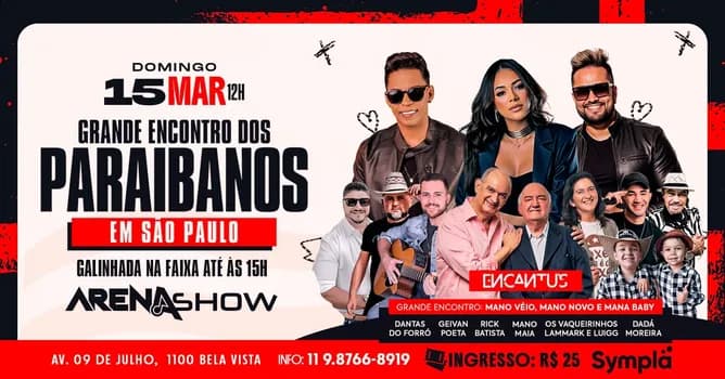 Imagem do 15.03 GRANDE ENCONTRO DOS PARAIBANOS DO MANO VEIO E DO MANO NOVO