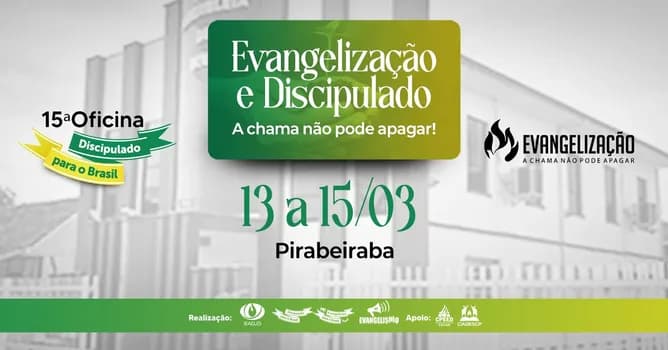 Imagem do 15ª OFICINA DISCIPULADO PARA O BRASIL - REGIÃO PIRABEIRABA - JOINVILLE/SC