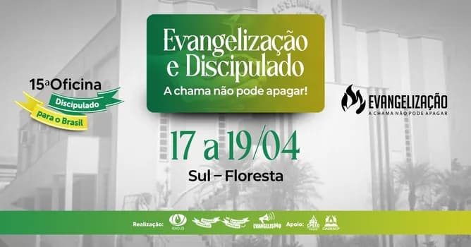 Imagem do 15ª OFICINA DISCIPULADO PARA O BRASIL - REGIÃO SUL - JOINVILLE/SC