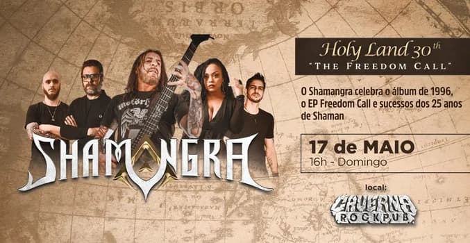 Imagem do 17/05 - Shamangra: Holy Land 30th - The Freedom Call em Belo Horizonte
