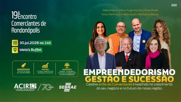 Imagem do 19º Encontro de Comerciantes de Rondonópolis