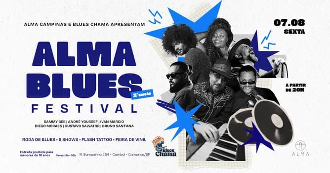 Imagem do 2º ALMA BLUES FESTIVAL NO ALMA CAMPINAS | 07.08