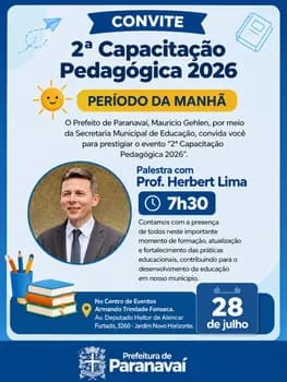 Imagem do 2º Capacitação Pedagógica 2026 - Matutino - Prof. Herbert Lima
