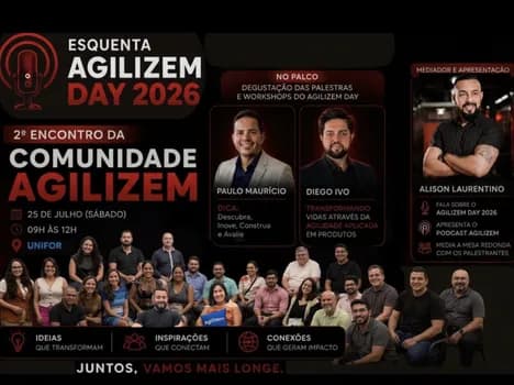 Imagem do 2º Encontro Comunidade Agilizem - Esquenta Agilizem Day 2026
