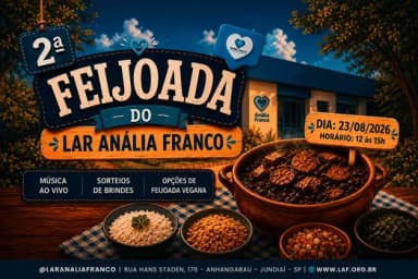 2ª FEIJOADA DO LAR ANÁLIA FRANCO em Jundiaí