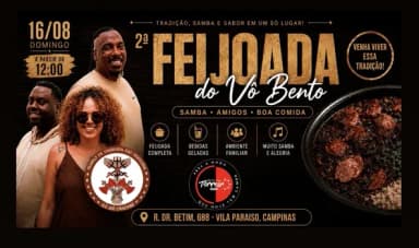 2ª Feijoada do Vô Bento em Campinas