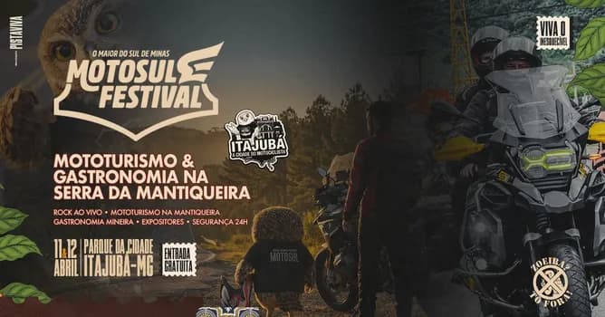 Imagem do 2º Motosul Festival - Mototurismo & Gastronomia - ITAJUBÁ/MG