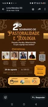 Imagem do 2º SEMINÁRIO DE PASTORALIDADE E TEOLOGIA