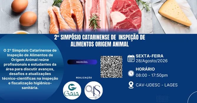 Imagem do 2° SIMPÓSIO CATARINENSE DE INSPEÇÃO DE ALIMENTOS DE ORIGEM ANIMAL