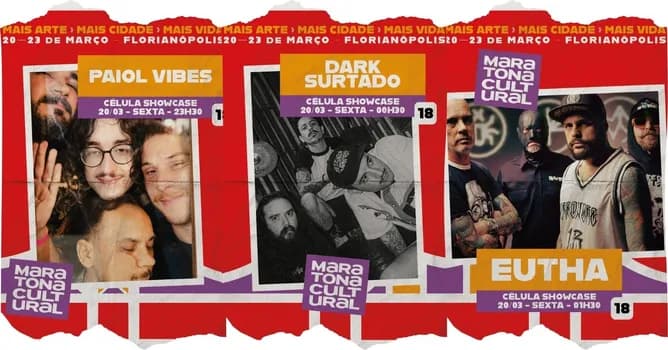 Imagem do 20/03(SEX) #MARATONACULTURAL : Eutha, Paiol Vibes e Dark Surtado
