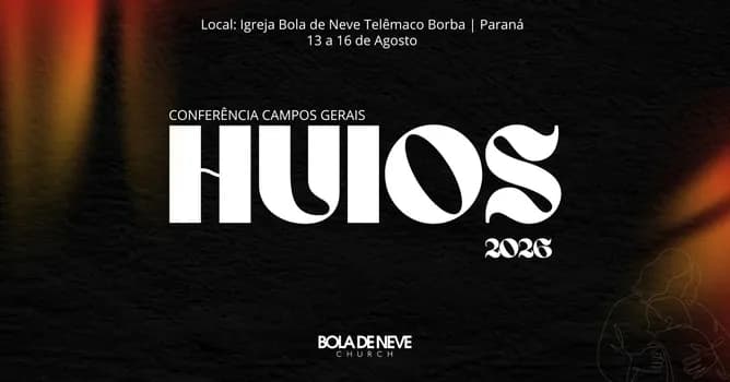 Imagem do 2026 BDN TELÊMACO BORBA Huios - Conferência Profética Campos Gerais
