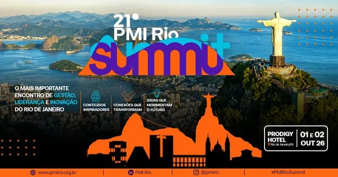 Imagem do 21º PMI Rio Summit - O futuro é humano: liderando a mudança na era da IA