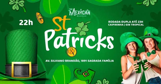 Imagem do 22H SÁBADO no THE MEXICAN! St's Patrick's Day! c/ DJs + Rodada Dupla