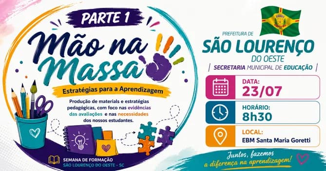 Imagem do 23/07 - Matutino : Oficinas Pedagógicas na EBMSMG