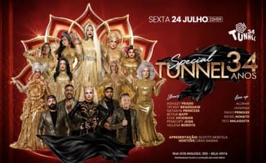24-07 SEXTA ANIVERSARIO TUNNEL 34 ANOS em São Paulo