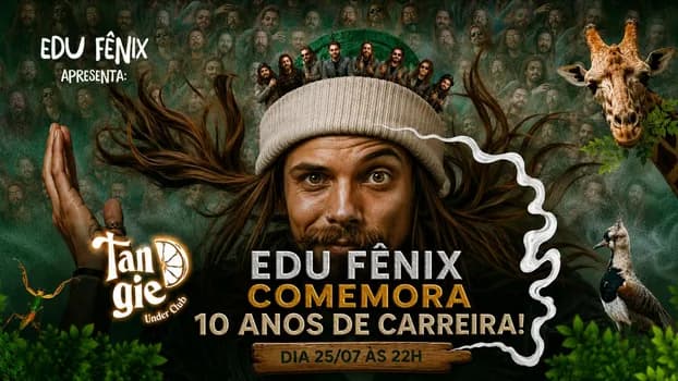 Imagem do 25/07 - AFTER - EDU FÊNIX COMEMORA 10 ANOS DE CARREIRA!