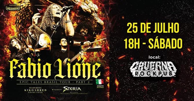 Imagem do 25/07 - Fábio Lione - Epic Tales Brasil Part 2 em Belo Horizonte