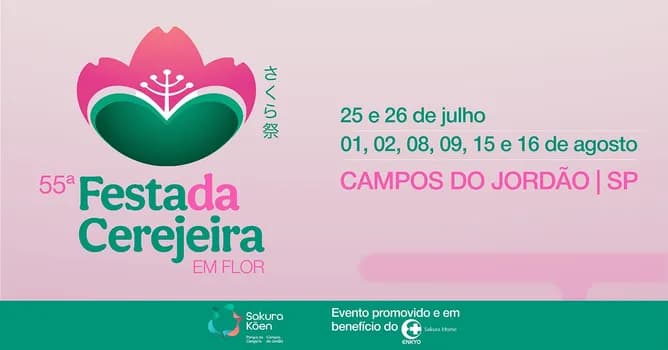Imagem do 25 DE JULHO (SÁBADO) | 55ª Festa da Cerejeira em Flor de Campos do Jordão | 1º LOTE