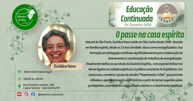 Imagem do 2o Encontro Educação Continuada 2026 - Obreiros do Bem