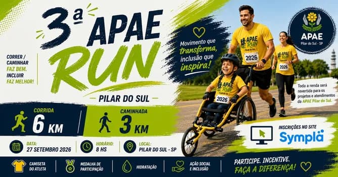 Imagem do 3ª APAE RUN PILAR DO SUL - 2026