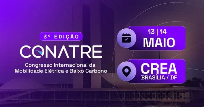 Imagem do 3º CONATRE - Congresso Internacional da Mobilidade Elétrica e Baixo Carbono