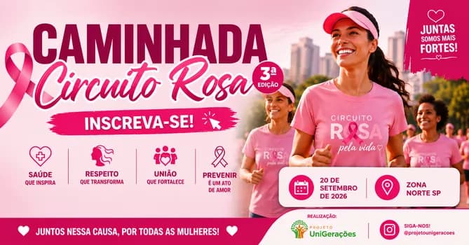 Imagem do 3ª EDIÇÃO - CIRCUITO ROSA PELA VIDA I OUTUBRO ROSA