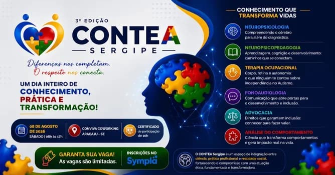 Imagem do 3ª EDIÇÃO - CONTEA SERGIPE: Diferenças nos completam. O respeito nos conecta.